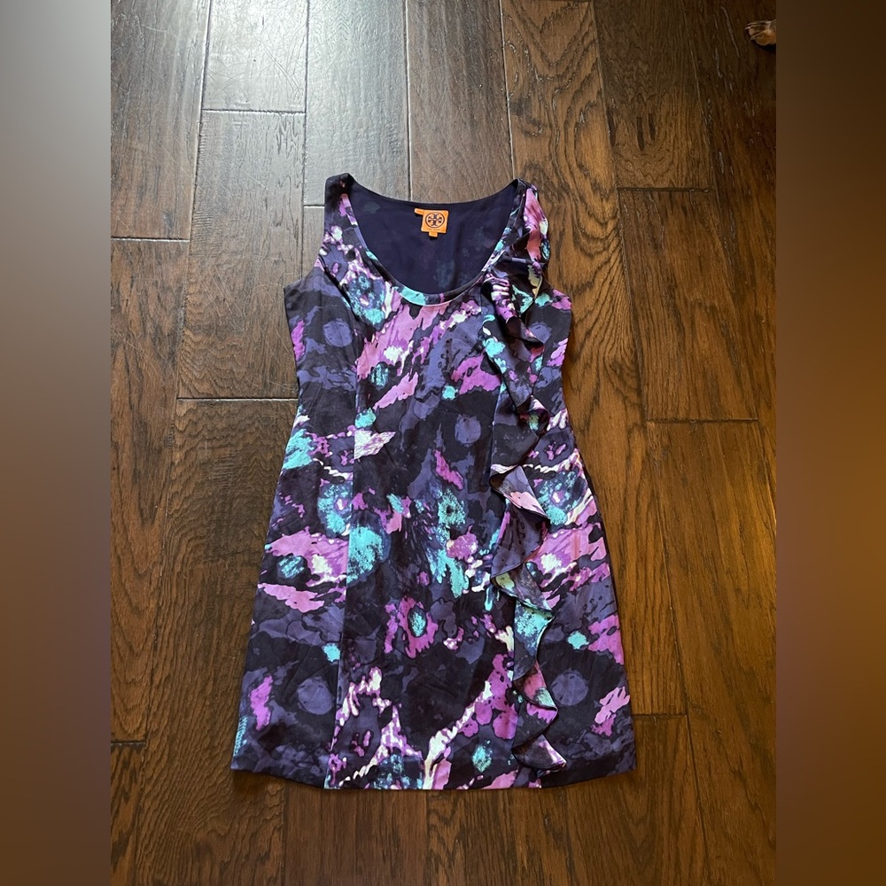 Tory Burch Women Silk Dress Size 2, EUC